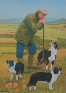 Sheperd with dogs